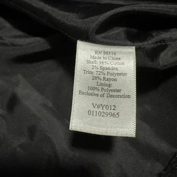 coldwater creek Black denim blazer jacket - Picture 6 of 10